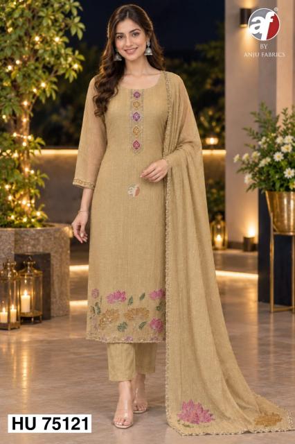 Anju fabrics HU 75121 kurtis top wholesalers